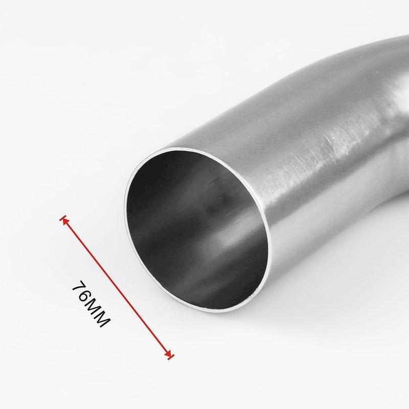 RASNONE 3 Inch Universal Cold Air Intake Kit, Aluminum Induction Flow Hose Pipe Kit with Air Filter (Silver) - Image 5